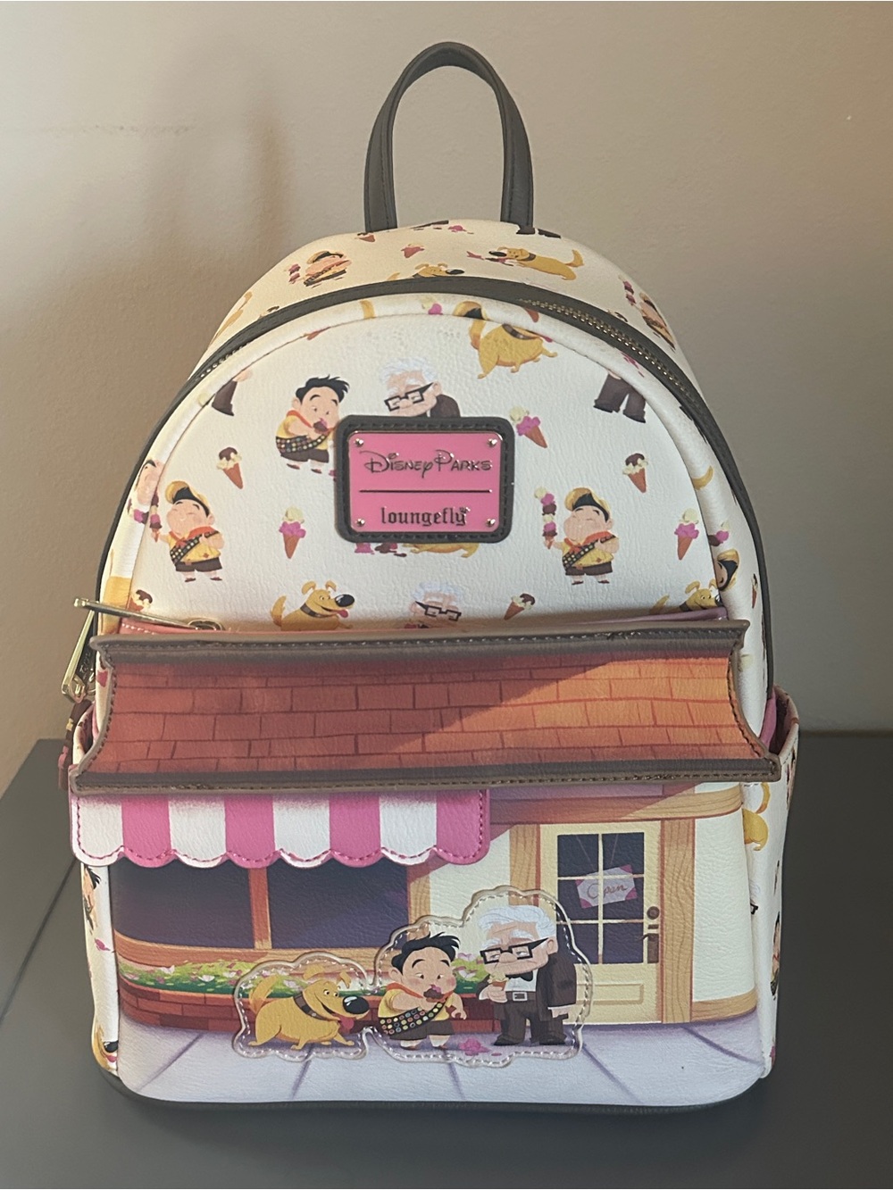 Sold Out NWT Disney Parks Exclusive Loungefly Up Ice Cream Shop Mini Backpack